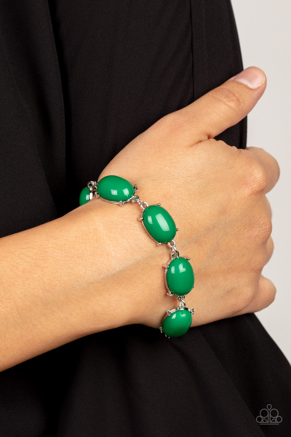 Confidently Colorful - Green Paparazzi Bracelet