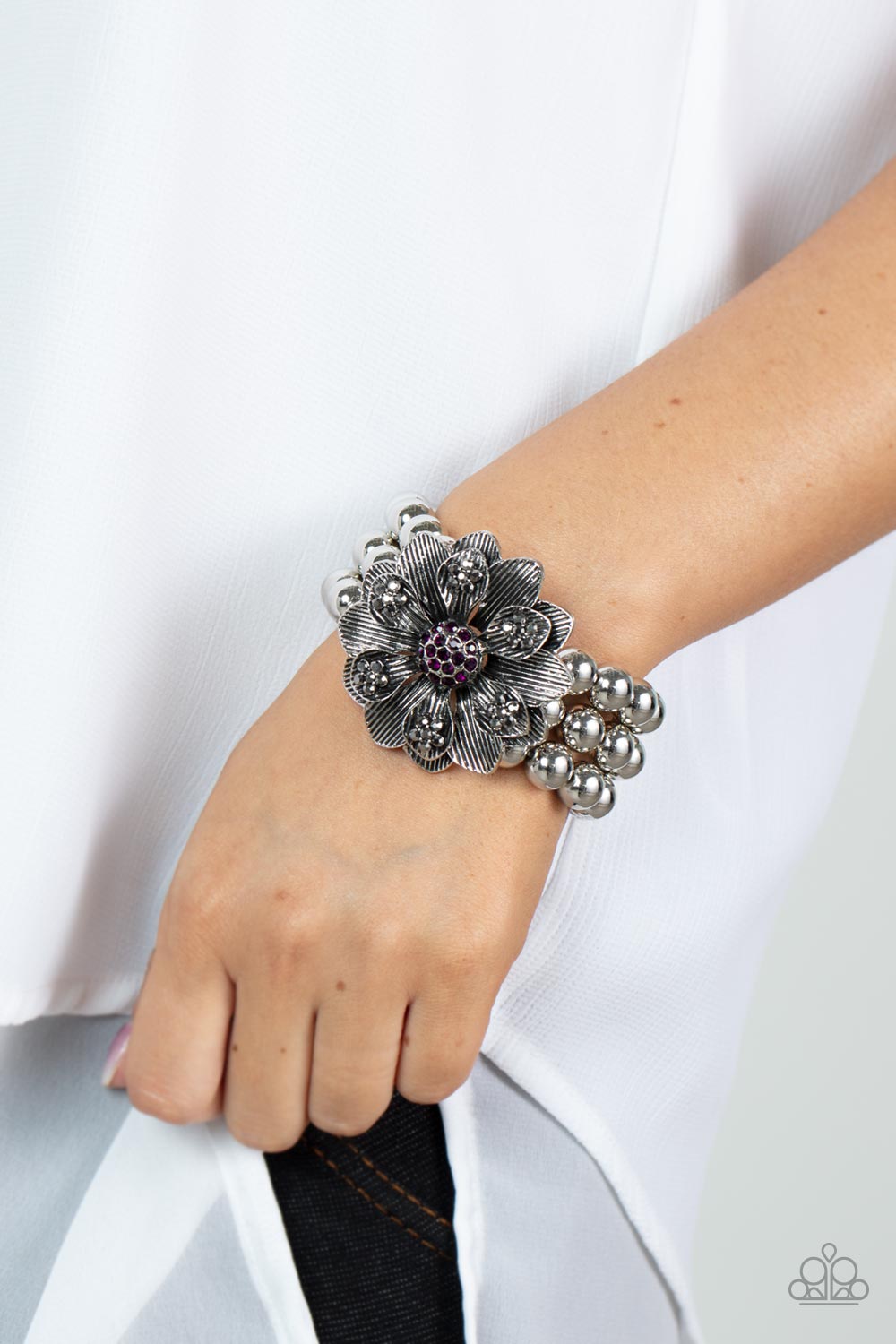 Botanical Bravado - Purple Paparazzi  Bracelet
