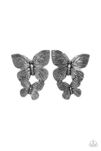 Load image into Gallery viewer, Paparazzi Blushing Butterflies - Silver💖Earrings
