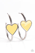 Load image into Gallery viewer, Kiss Up - Yellow - Paparazzi Earrings
