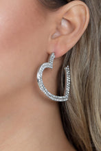 Load image into Gallery viewer, AMORE to Love - White Paparazzi Earrings
