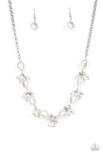 Load image into Gallery viewer, Rolling with the BRUNCHES - White Paparazzi Necklace
