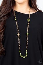 Load image into Gallery viewer, Pardon My FABULOUS - Green Paparazzi Necklace
