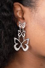 Load image into Gallery viewer, Flamboyant Flutter - White💖Earrings
