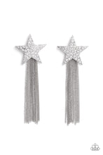 Load image into Gallery viewer, Superstar Solo - White Paparazzi Earrings
