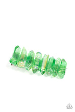 Load image into Gallery viewer, Crystal Caves - Green Paparazzi Hair Clip
