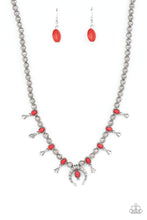 Load image into Gallery viewer, Luck Of The West - Red Paparazzi Necklace
