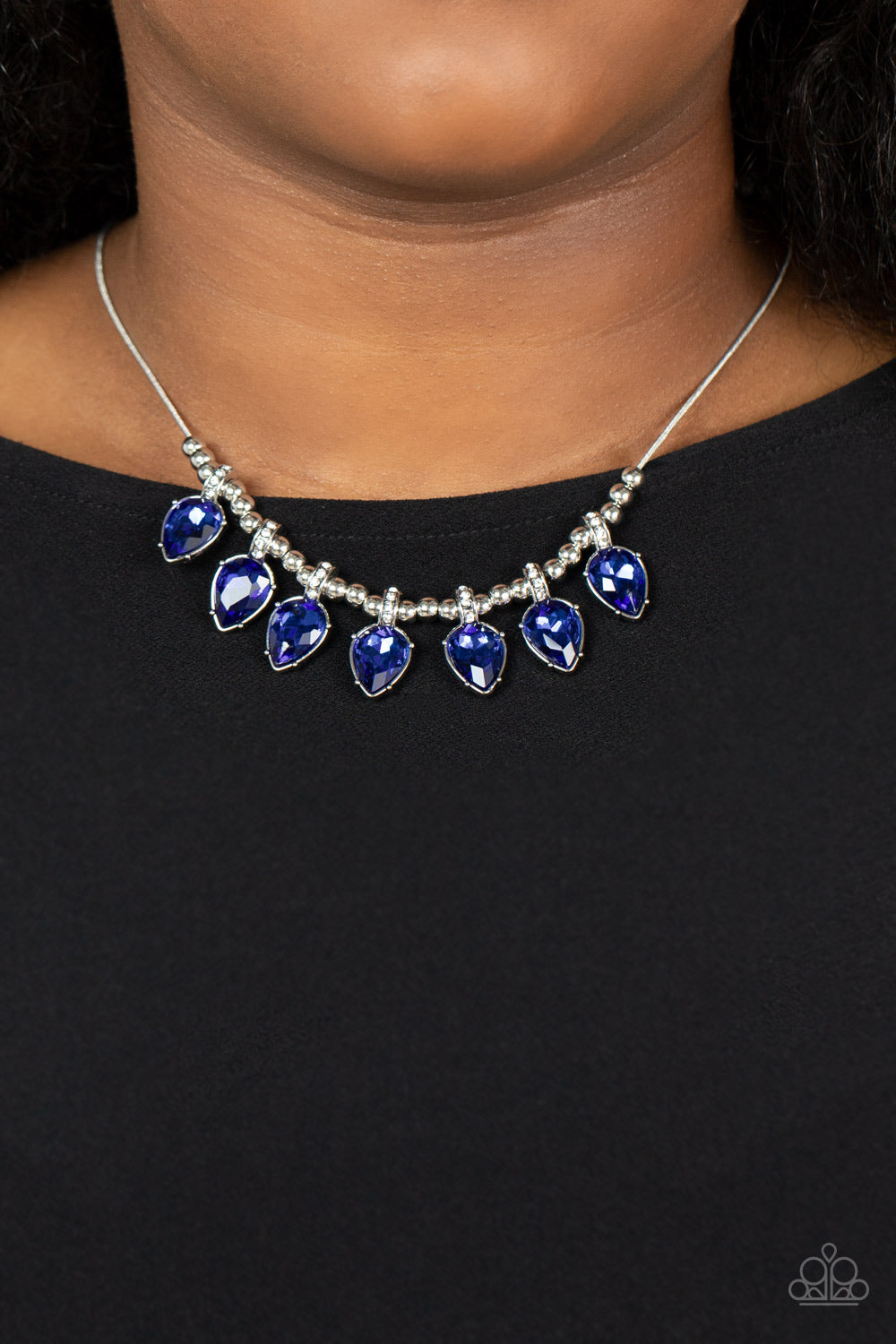 Crown Jewel Couture - Blue Paparazzi  Necklace