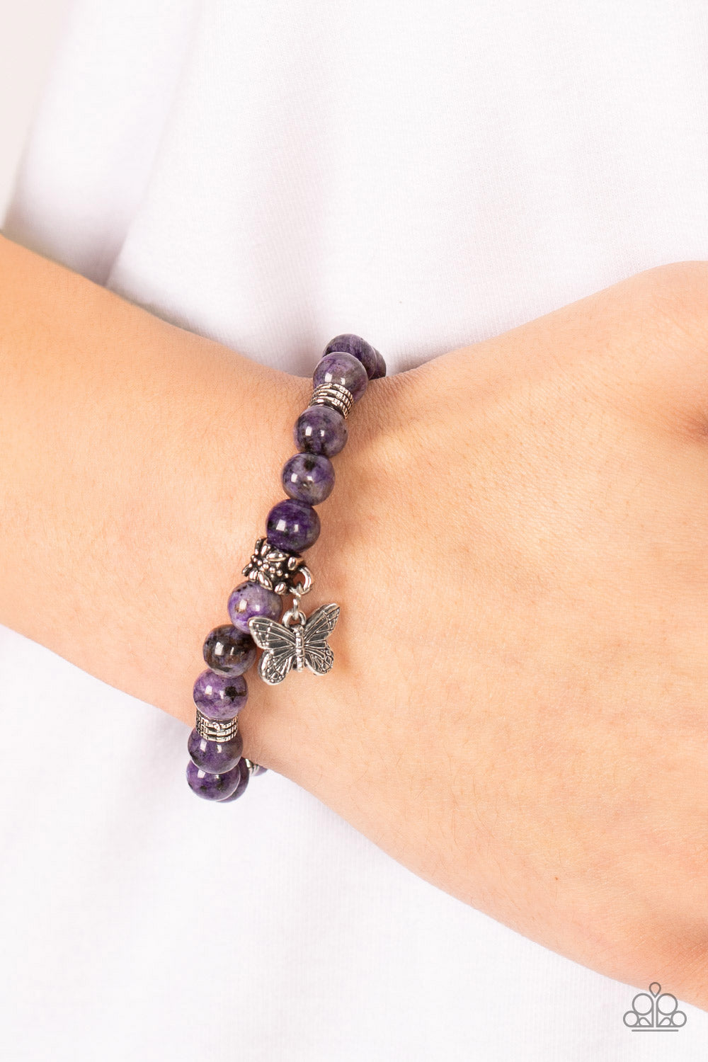 Butterfly Nirvana - Purple Paparazzi Bracelet