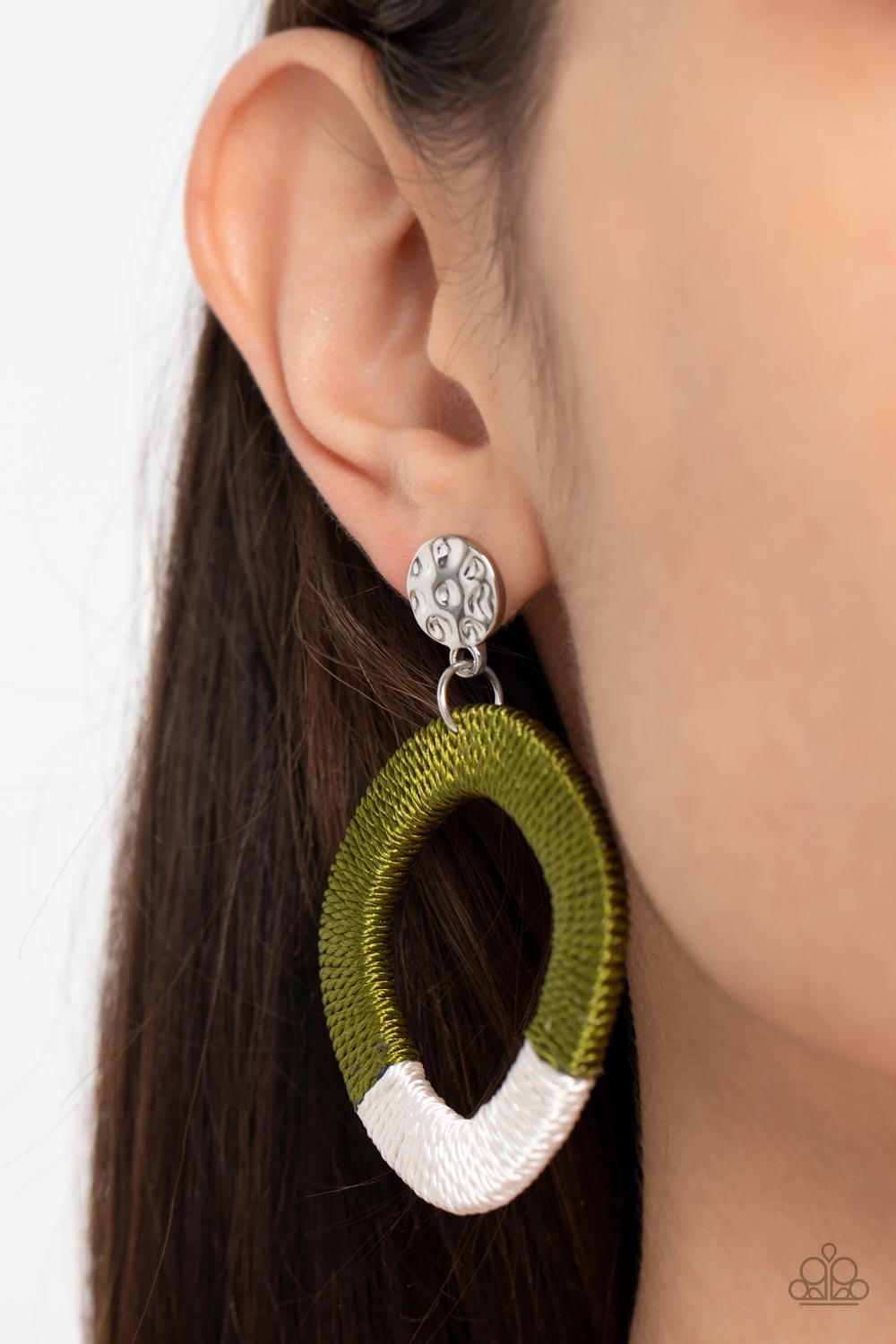 Thats a WRAPAROUND - Green Paparazzi Earrings