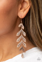 Load image into Gallery viewer, Lead From the FROND - Copper Paparazzi Earrings
