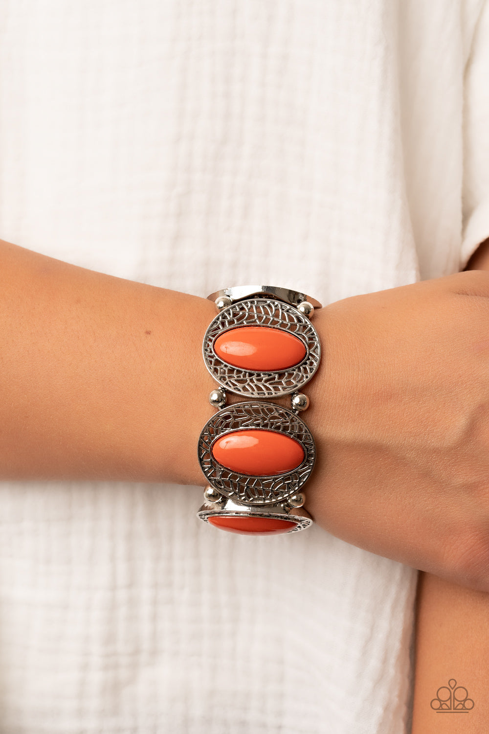 Eastern Escapade - Orange Paparazzi Bracelet