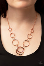Load image into Gallery viewer, Linked Up Luminosity - Copper Paparazzi Necklace
