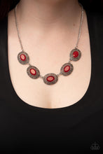 Load image into Gallery viewer, Sunshiny Shimmer - Red Paparazzi Necklace
