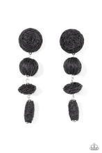 Load image into Gallery viewer, Twine Tango - Black Paparazzi Earrings

