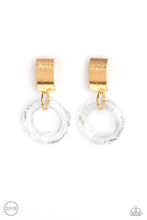 Load image into Gallery viewer, Clear Out! - Gold Paparazzi Earrings
