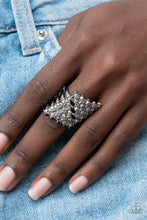 Load image into Gallery viewer, Slanted Smolder - Black Paparazzi Ring

