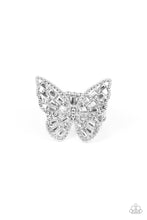 Load image into Gallery viewer, Bright-Eyed Butterfly - White Ring
