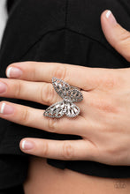 Load image into Gallery viewer, Bright-Eyed Butterfly - White Ring
