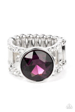 Load image into Gallery viewer, High Roller Sparkle - Purple Paparazzi Ring
