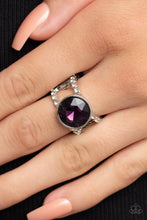 Load image into Gallery viewer, High Roller Sparkle - Purple Paparazzi Ring
