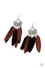 Load image into Gallery viewer, Paparazzi Plume Paradise - Multi Feather Earrings

