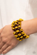 Load image into Gallery viewer, Galapagos Go-Getter - Yellow Paparazzi Bracelet
