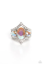 Load image into Gallery viewer, Bow Down to Dazzle - White Paparazzi Ring

