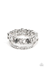 Load image into Gallery viewer, Fractal Fascination - Silver 💖 Paparazzi Ring
