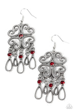 Load image into Gallery viewer, Majestic Makeover - Red Paparazzi Earrings

