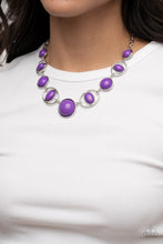 Load image into Gallery viewer, Paparazzi Eye of the BEAD-holder - Purple💖Necklace
