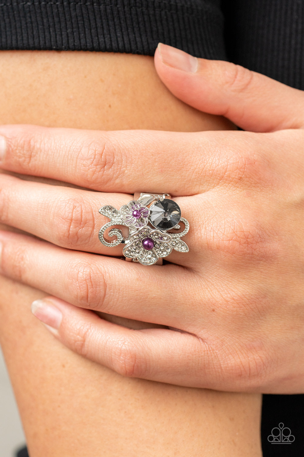Bucketful of Bouquets - Purple Paparazzi Ring