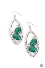 Load image into Gallery viewer, Famously Fashionable - Green Paparazzi Earrings
