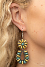 Load image into Gallery viewer, Badlands Eden - Yellow Paparazzi Earrings
