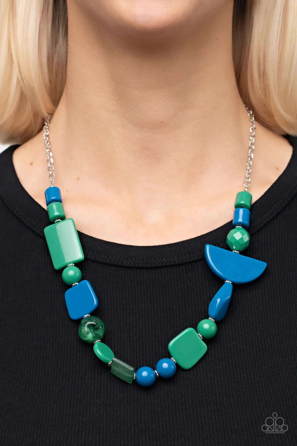 Tranquil Trendsetter - Green Necklace Paparazzi Accessories