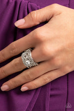 Load image into Gallery viewer, Doting on Dazzle - White Paparazzi Ring
