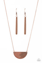 Load image into Gallery viewer, Cool, PALM, and Collected - Copper Paparazzi Necklace
