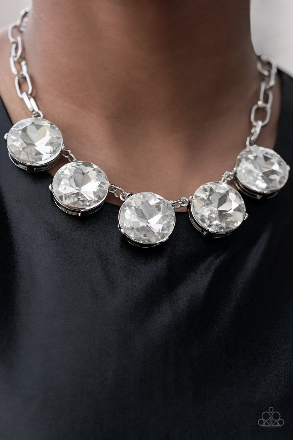 Limelight Luxury - White Paparazzi Necklace
