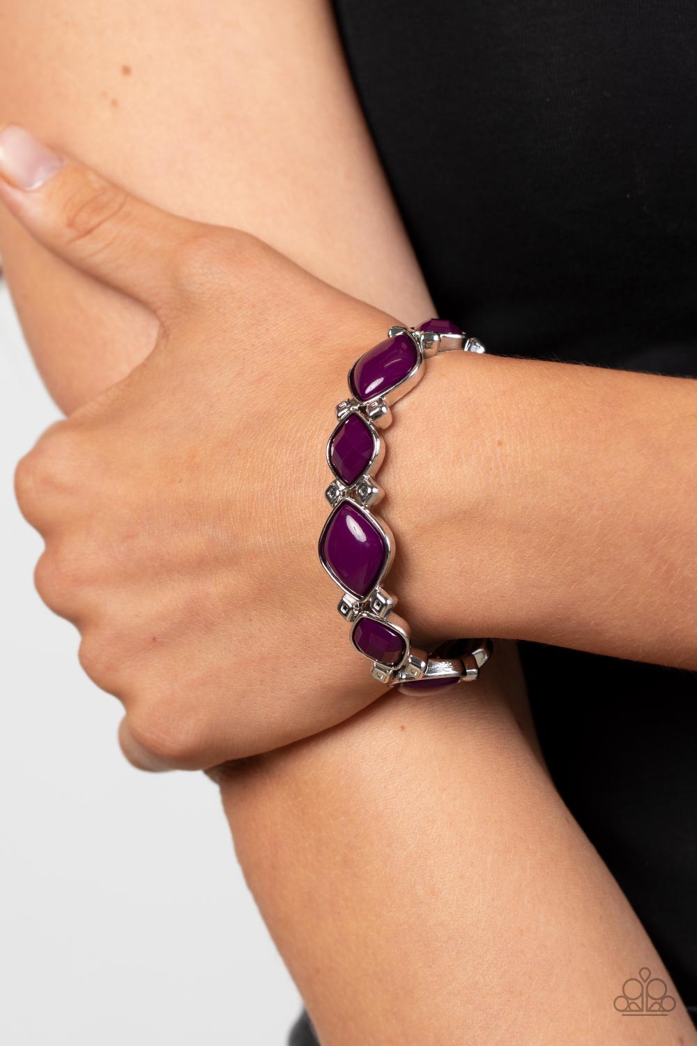 Boldly BEAD-azzled - Purple Paparazzi Bracelet