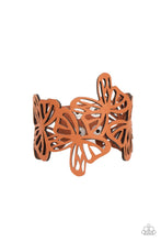 Load image into Gallery viewer, Butterfly Breeze - Brown Paparazzi Bracelet
