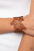 Load image into Gallery viewer, Butterfly Breeze - Brown Paparazzi Bracelet
