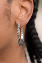 Load image into Gallery viewer, Tick, Tick, Boom! - Silver Paparazzi Earrings
