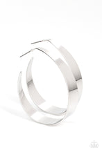 Load image into Gallery viewer, Flat Out Fashionable - Silver Paparazzi Earrings
