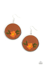 Load image into Gallery viewer, Prairie Patchwork - Orange💖Earrings
