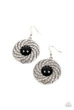 Load image into Gallery viewer, Vintage Vortex - Black Earrings
