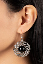 Load image into Gallery viewer, Vintage Vortex - Black Earrings
