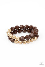 Load image into Gallery viewer, Grecian Glamour - Brown Paparazzi Bracelet
