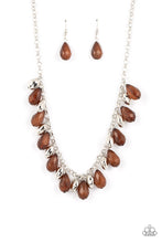 Load image into Gallery viewer, Summertime Tryst - Brown Paparazzi Necklace
