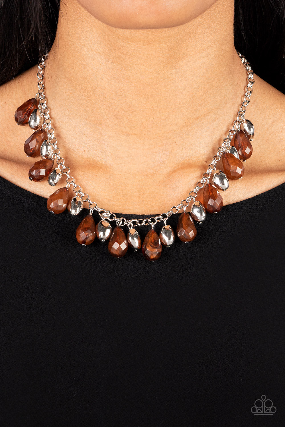 Summertime Tryst - Brown Paparazzi Necklace