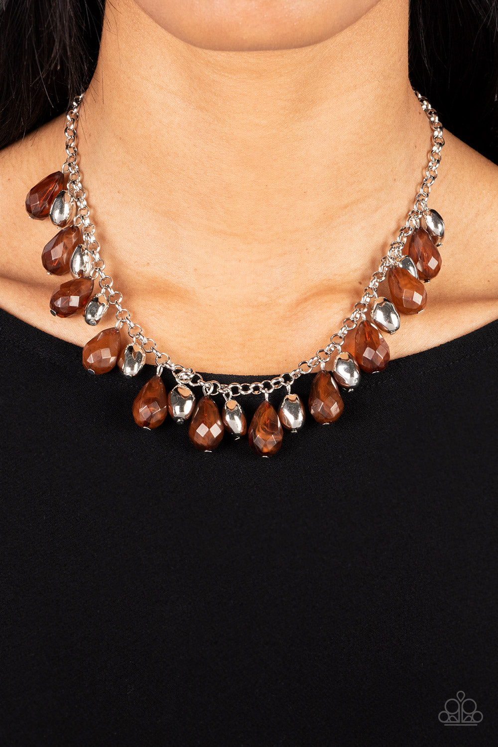 Summertime Tryst - Brown Paparazzi Necklace